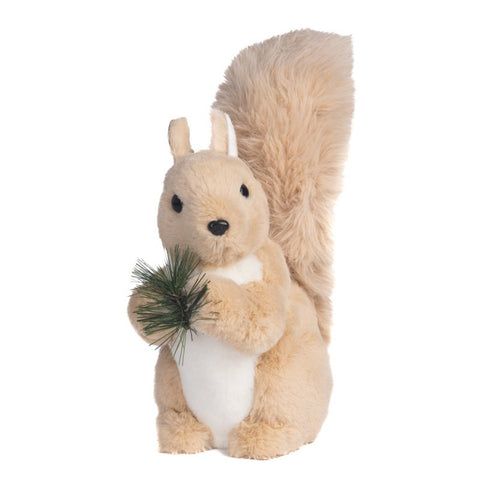 GOODWILL Beige artificial fur squirrel with pine H44 cm