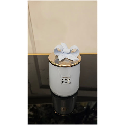 Chiaraela Scatola rotonda Eli media fiocco D7xH11.5 cm 4 varianti(1 unità)