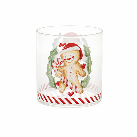 Nuvole di Stoffa Set 6 bicchieri natalizi borosilicato 2 varianti (2 unità)