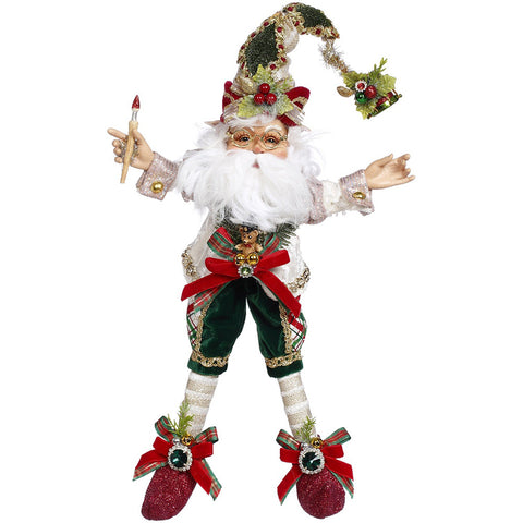 GOODWILL Mark Roberts Elf Santa Claus, handmade H32 cm