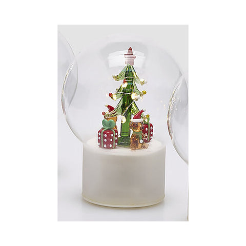 EDG Sfera di natale in vetro con LED e movimento D15 H18 cm 3varianti (1unità)