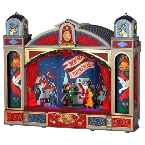 LEMAX Moving building with LED lights and "Christmas Ballet" music H28 x 32.3 x 17.5 cm