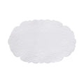 Blanc Mariclò Set 2 tovagliette americane ovali in cotone bianco 35x50cm - Angelica Home Stabia