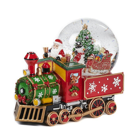 GOODWILL Musical train with Santa Claus and snowball 22.5 cm