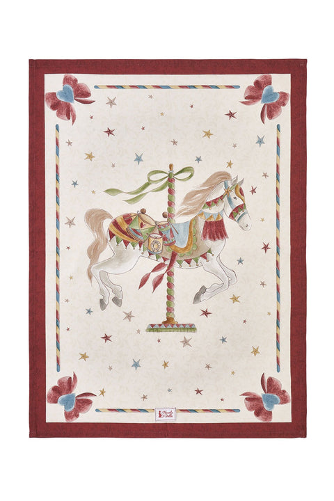 Fabric Clouds Christmas Canvas "Carousel" 50x70 cm 2 variants (1 unit)