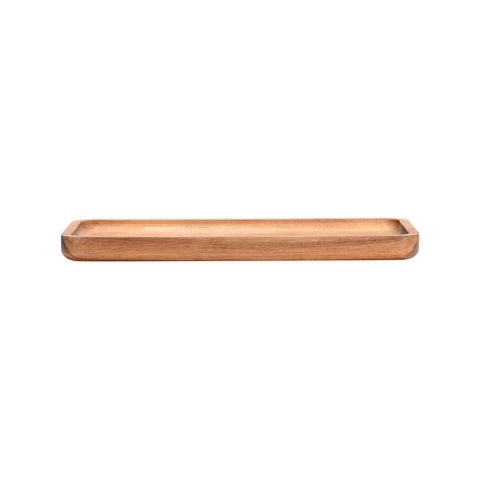 Estia Home Plateau rectangulaire en bois d'acacia "Allure" 28x12xH2 cm