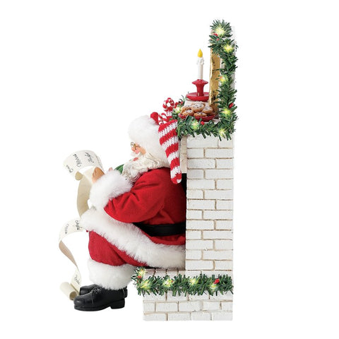 Department 56 Statuina Babbo Natale in resina e luci led 20x16,5xH27 cm