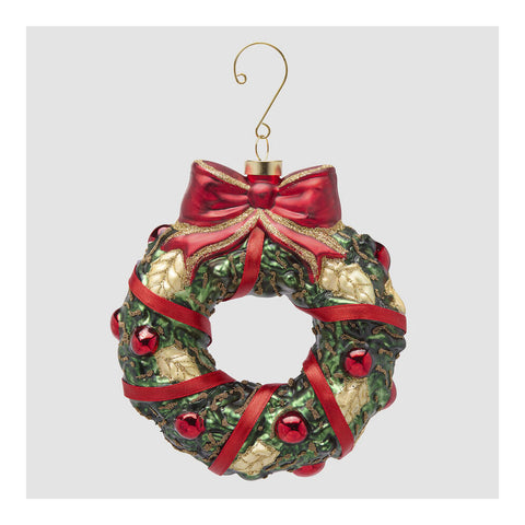 EDG - Enzo De Gasperi Christmas garland tree decoration in glass D15 cm