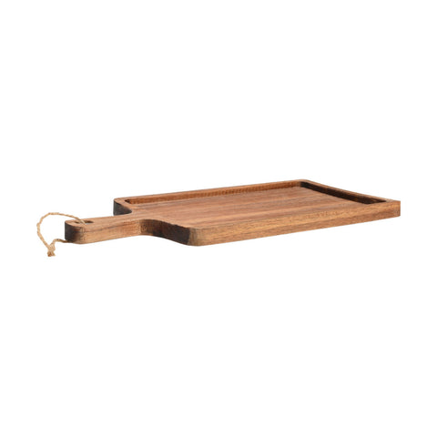 Estia Home Planche à découper en bois avec poignée et corde "Allure" 44x22x2 cm