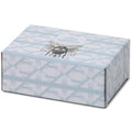 Hervit Candela Scarabeo in vetro blu Animalgem Profumazione Oud D9xH10 cm - Angelica Home Stabia