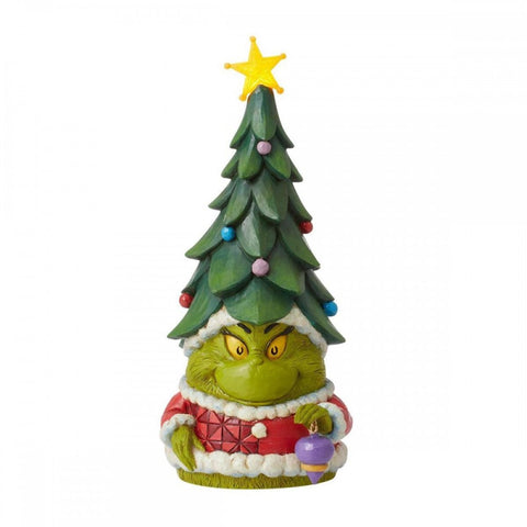 Nain Enesco Grinch avec arbre "Jim Shore" 11x11xH25 cm