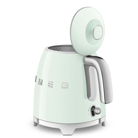 SMEG Smeg Mini Kettle in pastel green stainless steel, 50s 200x200x152mm