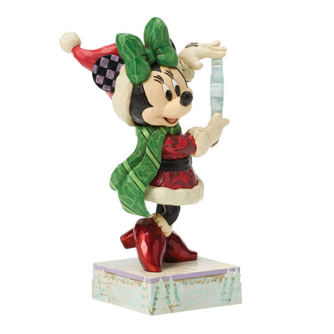 Enesco Disney Jim Shore Minnie in resina con fiocco di neve 9.5x5.5xH14 cm