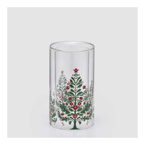 EDG Enzo De Gasperi Portacandela di natale in vetro D11xH19,5 cm 3 varianti(1 unità)