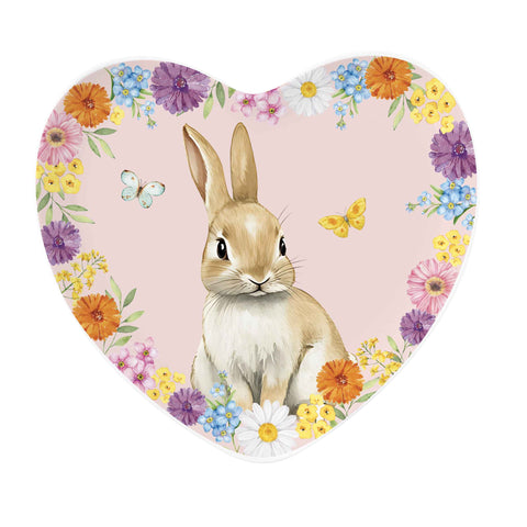 Easy Life Piatto cuore di pasqua in porcellana "Egg Hunt" 20x19 cm 6 varianti(1 unità)