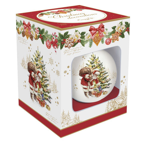 Boule de Noël Easy Life "Christmas Memories" D7 cm 4 variantes (1pc)