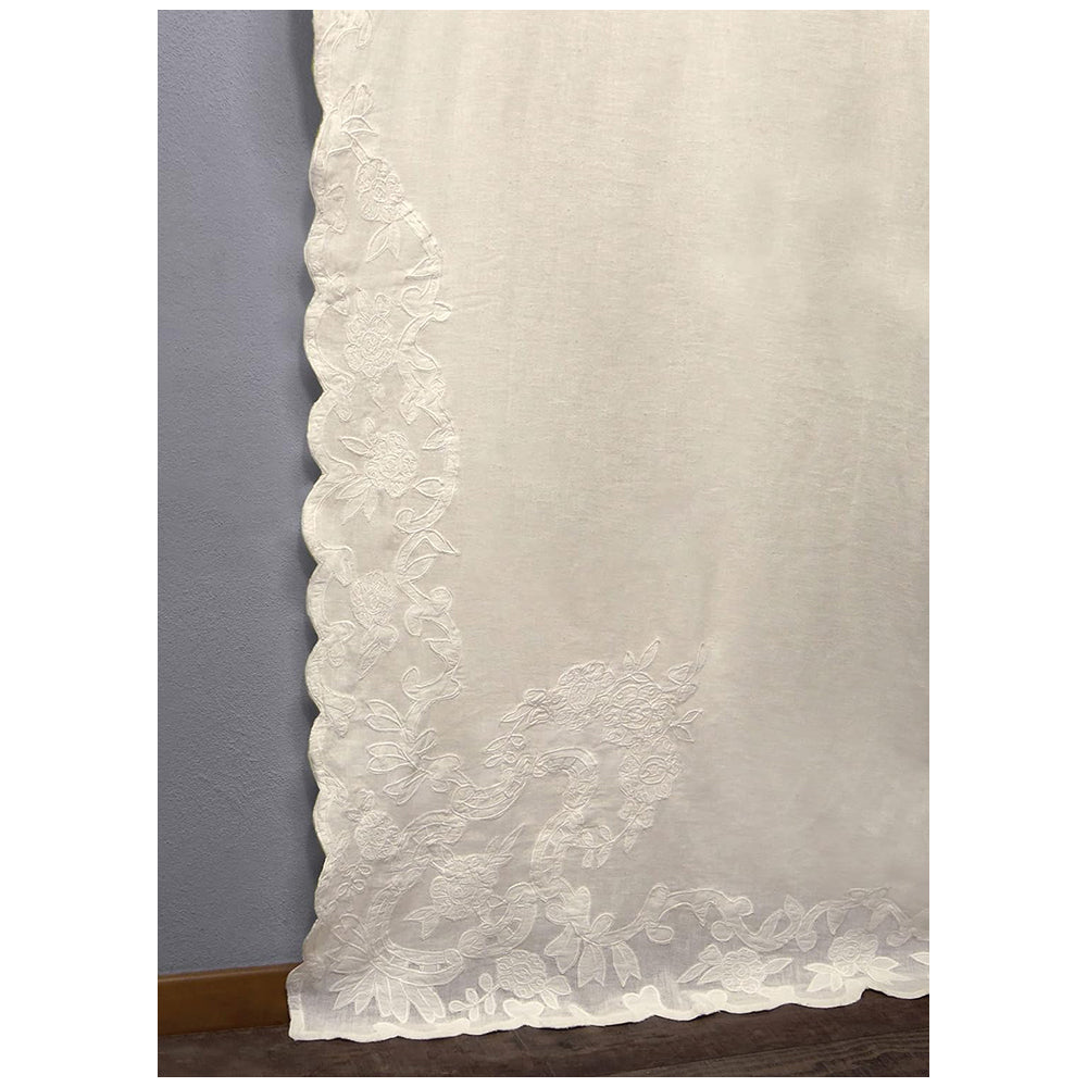 Beige chantilly lace sold curtain 