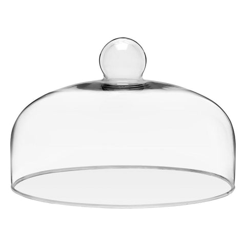 Cloche en verre dépoli pour présentoir à gâteaux "Arya" D26xH17 cm