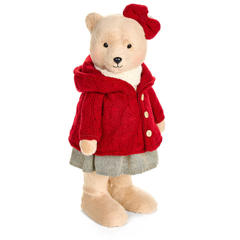 Figurine Ours de Noël Nuages ​​en Tissu "Bear Wonderland" 17x18xH38 cm 2 variantes (1pc)