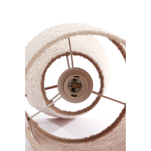 Light & Living Lampada sabbia bouclè con paralume "Mikkel" D20xH58 cm