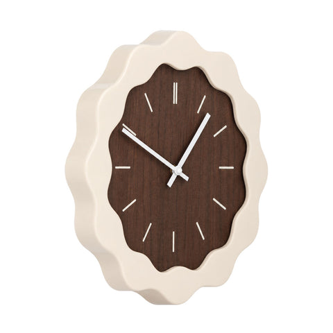 Estia Home Orologio da parete in legno e fibra D35x3.5 cm