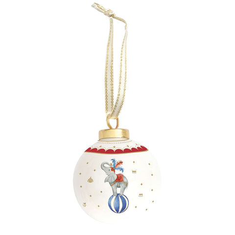 Easy Life Sfera di natale in ceramica "Circus" D7cm 4 varianti(1 unità)