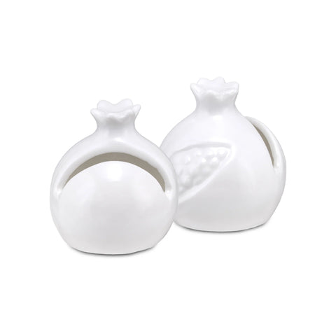 La Porcellana Bianca Set 2 Segnaposti melograno "Fattoria" D4.5xH5 cm