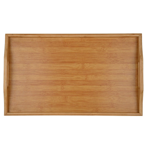 Estia Home Vassoio in bamboo con gambe pieghevoli 50x30xH21cm