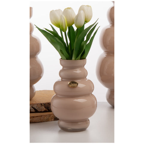 Divina Collection Vaso piccolo in vetro "Aurora" D7xH19 cm 3 varianti(1 unità)