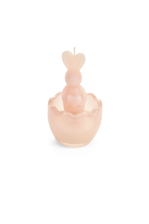 Nuvole di Stoffa Candela coniglio di pasqua in uovo di vetro "Rabbit PePen" H11 cm 3 varianti(1 unità)