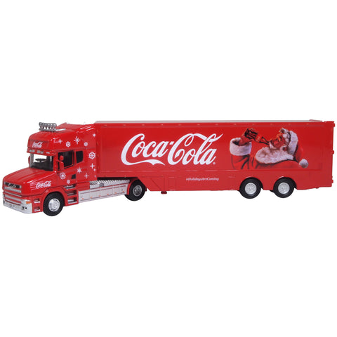 Oxford Diecast Modellino Camion Truck Scania T-CAB Coca-Cola 1:76