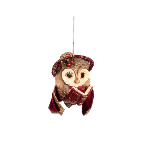 GOODWILL Decorazione da appendere di Natale Gufetti cantori 10 cm 2 varianti (1 unità)