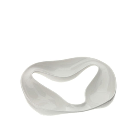 Hervit Loop White Porcelain Bowl 25.5xH5 cm