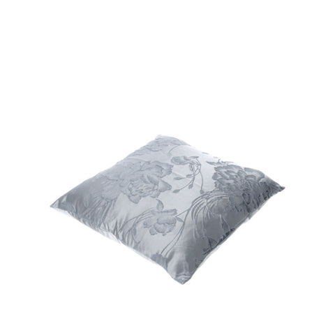 Hervit Cuscino quadrato jacquard Fleur grigio/argento 42x42 cm
