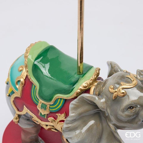 EDG Decoro natalizio elefante in poliresina 35x17xH44 cm