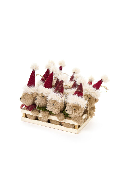 Cloth Clouds Christmas Bear "Carousel" 2 variants (1 unit)