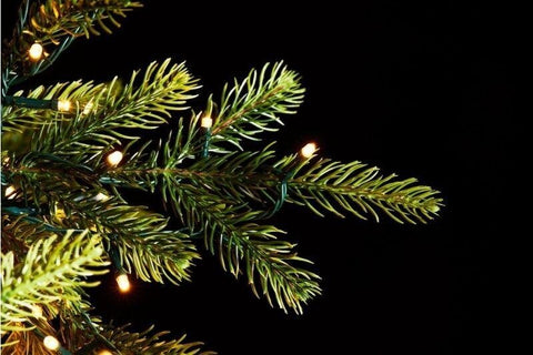 EDG Albero di natale pino luxury abete sintetico 6000 mini led Ø163 H270 cm