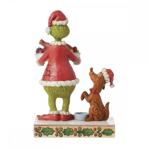 Enesco Figurine Grinch avec dîner "Jim Shore" 6,5x11,5xH18 cm