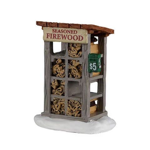 LEMAX Wood for sale "Firewood For Sale" in resin H7.4 x 5.7 x 4.6 cm