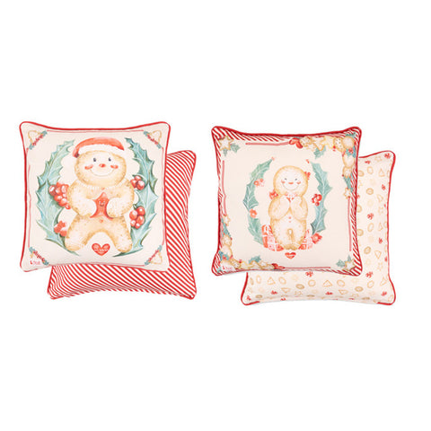 Nuvole di Stoffa Coussin décoratif de Noël 40x40 cm 2 variantes (1 unité)