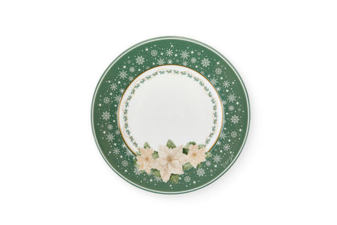 Nuvole di stoffa Set 2 piatti dolce/frutta di natale D19 cm