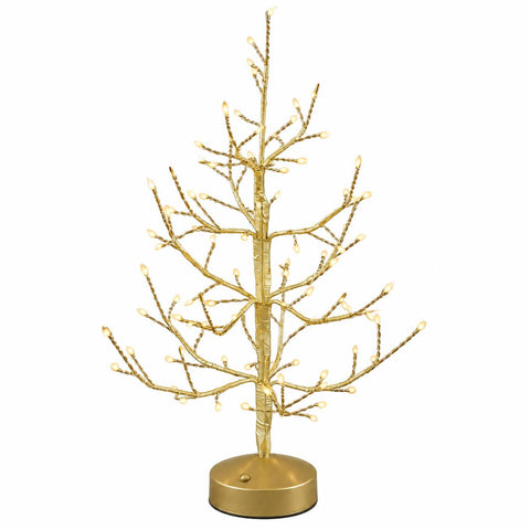 EDG Enzo De Gasperi Albero di natale Faggio con base 90 led (luce calda) H45xD10 cm