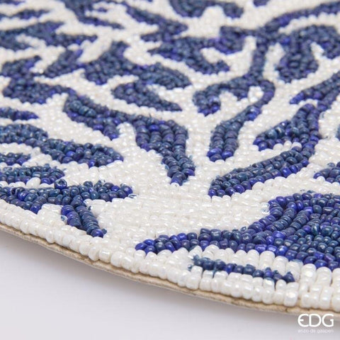 EDG Enzo de Gasperi Coral round beaded placemat D36 cm