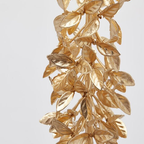 EDG - Enzo De Gasperi Ramo natalizio foglie oro eremurus H106 cm
