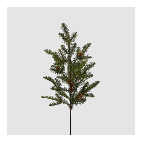 EDG Enzo De Gasperi Ramo con pigne decoro natalizio artificiale sintetico H76 cm