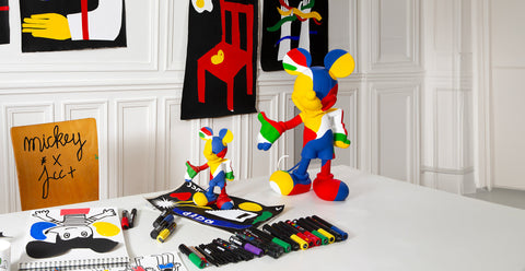 LEBLON DELIENNE Statuina Topolino Kamo piccolo opaco 18.5xH30 cm