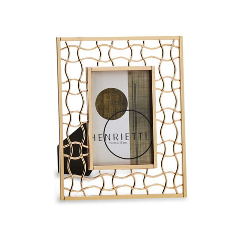 Henriette "Symphony" Gold Metal Photo Frame 19x24.5cm (10x15cm)