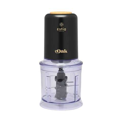 Estia Home Tritatutto elettrico in acciaio 400w "Oak" + ciotola in plastica 0.7lt