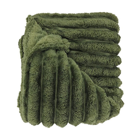 Plaid côtelé Unique Living « Romee » 150 x 200 cm, 2 variantes (1 unité)