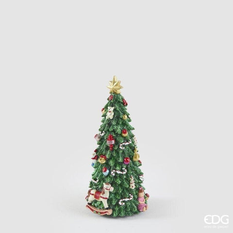 EDG Carillon albero di natale pino poliresina D10,5 H22 cm